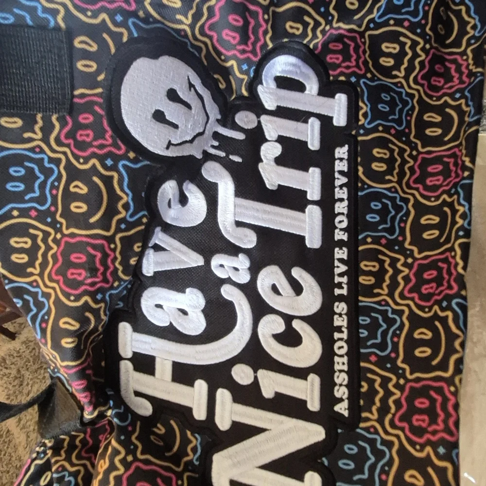 Assholes 2 Live Forever Black Multicolor Garment Bag